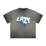 Thick Faded Splash Ink Graphic T Shirt