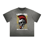 Vintage Frayed Rock Style Pattern Tee