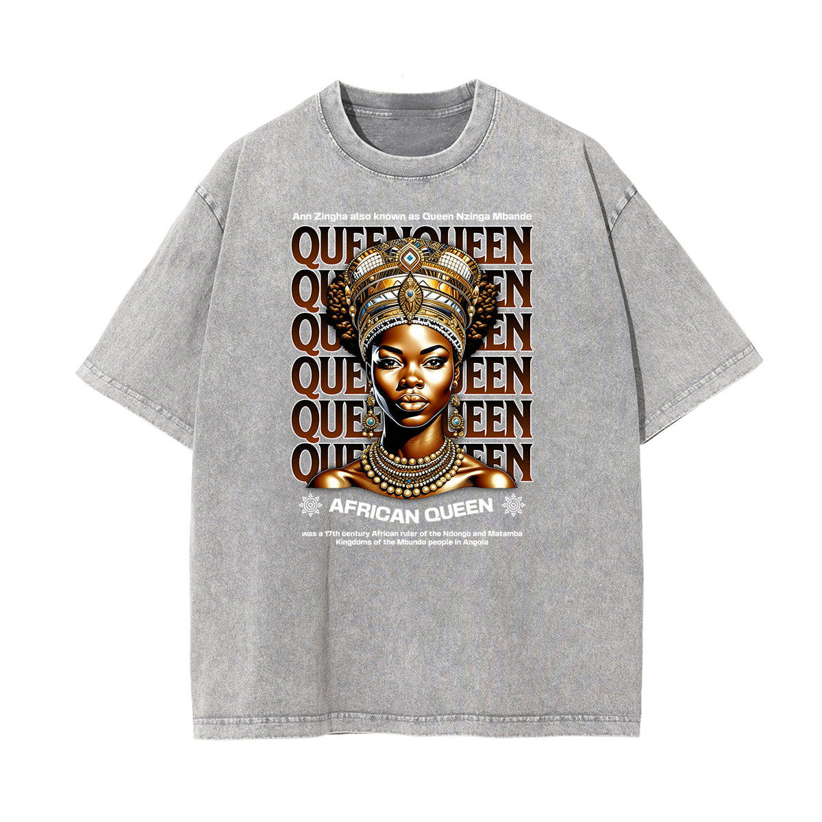 Stone Wash African Totem T Shirt