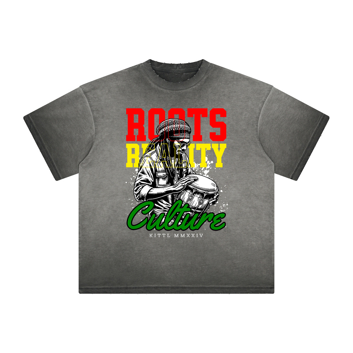 Thick Faded African Totem T Shirt