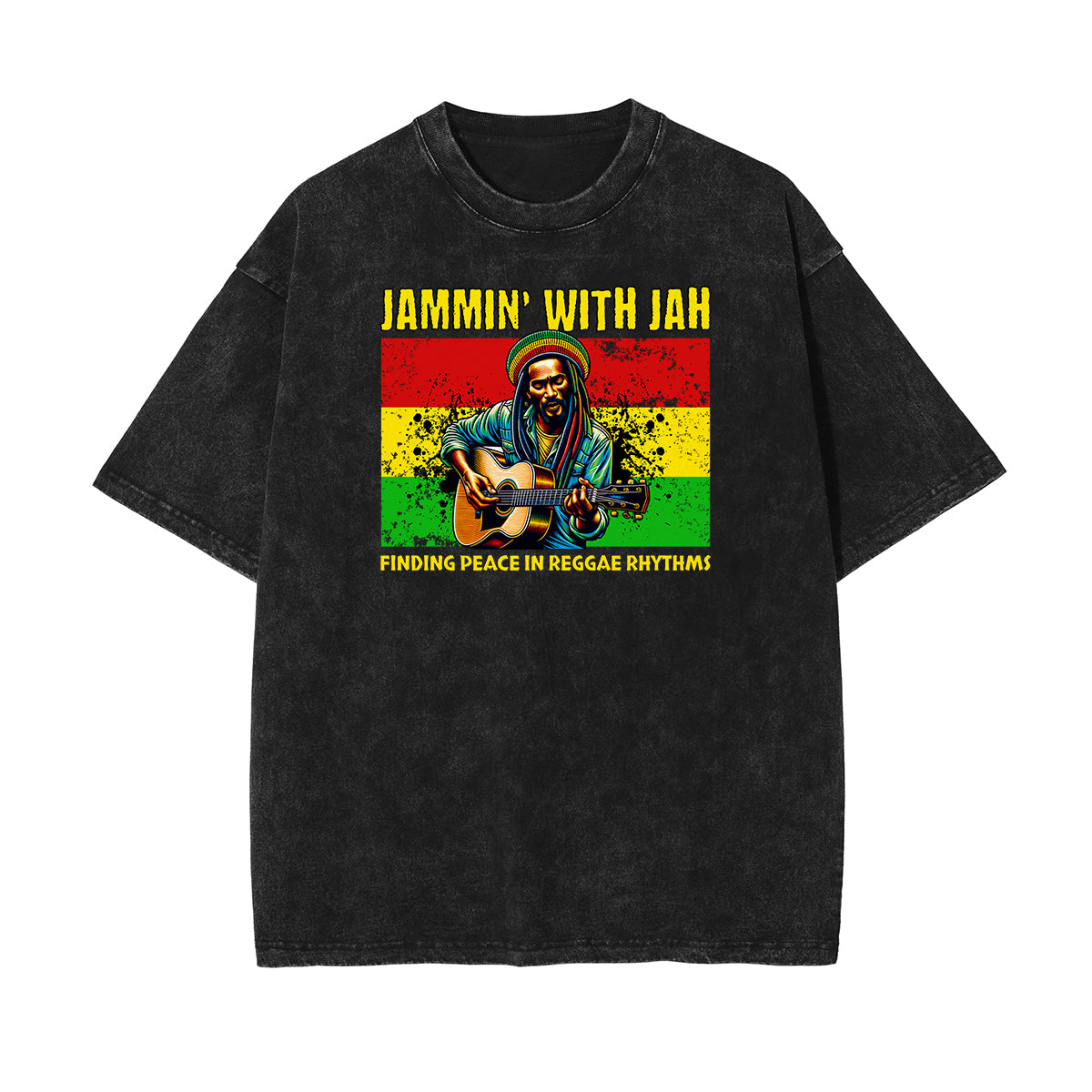 Washed African Totem Cotton Tee