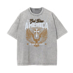 Stone Wash Gods & Faith Graphic Tee