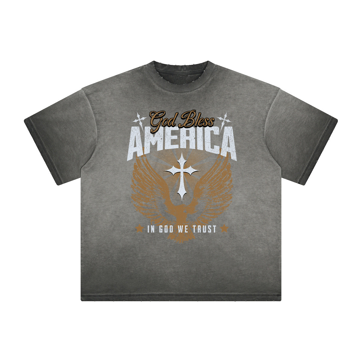 Thick Faded Gods & Faith Graphic Tee