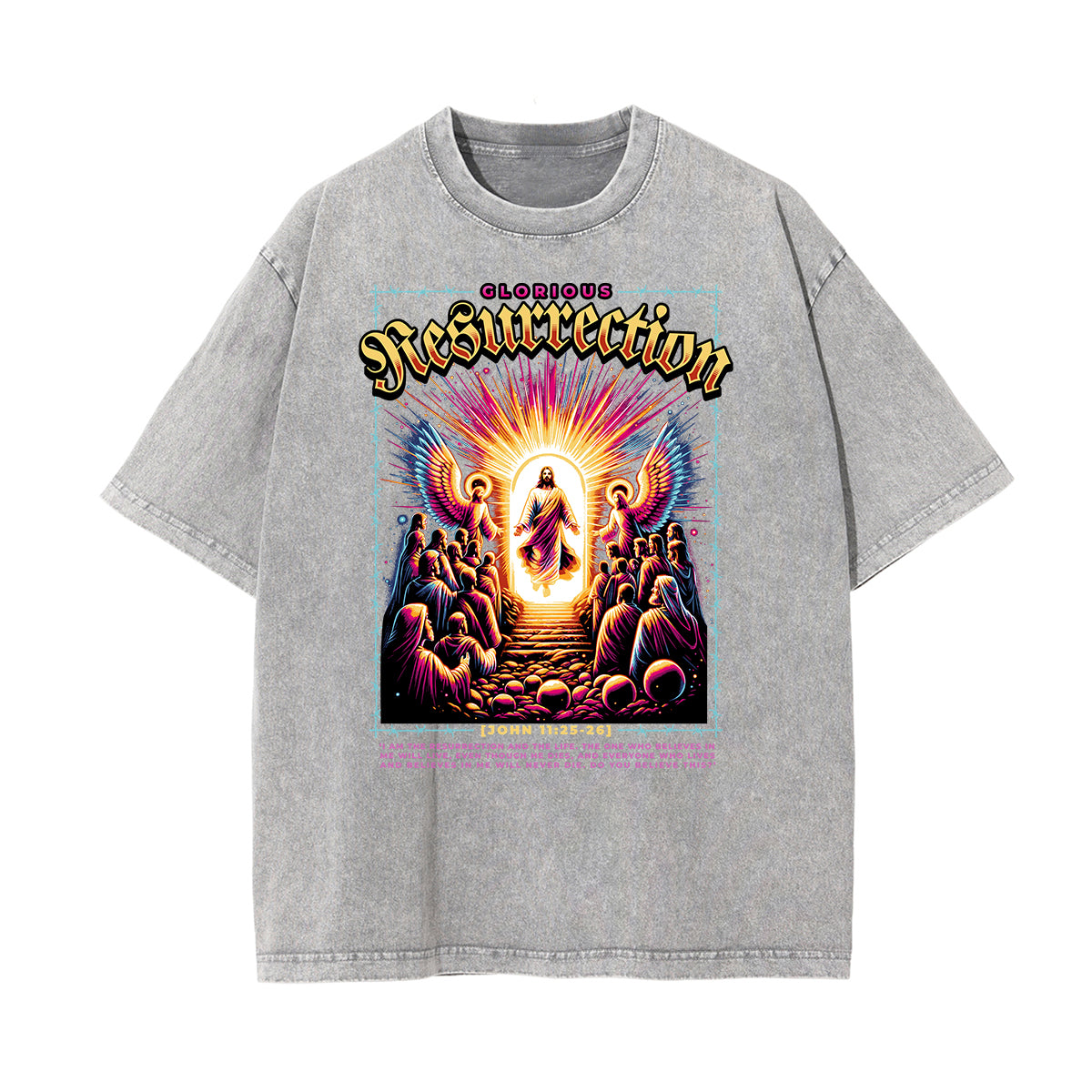 Stone Wash Gods & Faith Graphic Tee