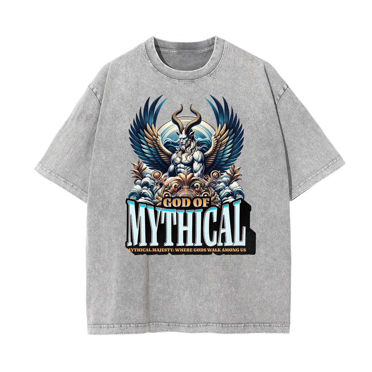 Stone Wash Gods & Faith Graphic Tee