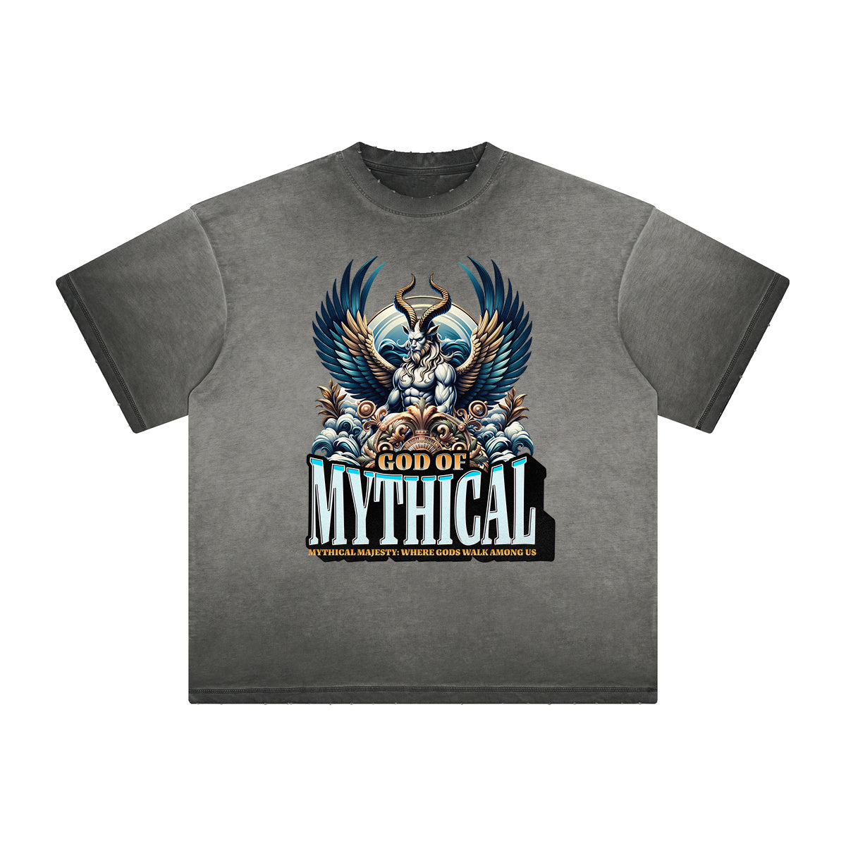 Thick Faded Gods & Faith Graphic Tee