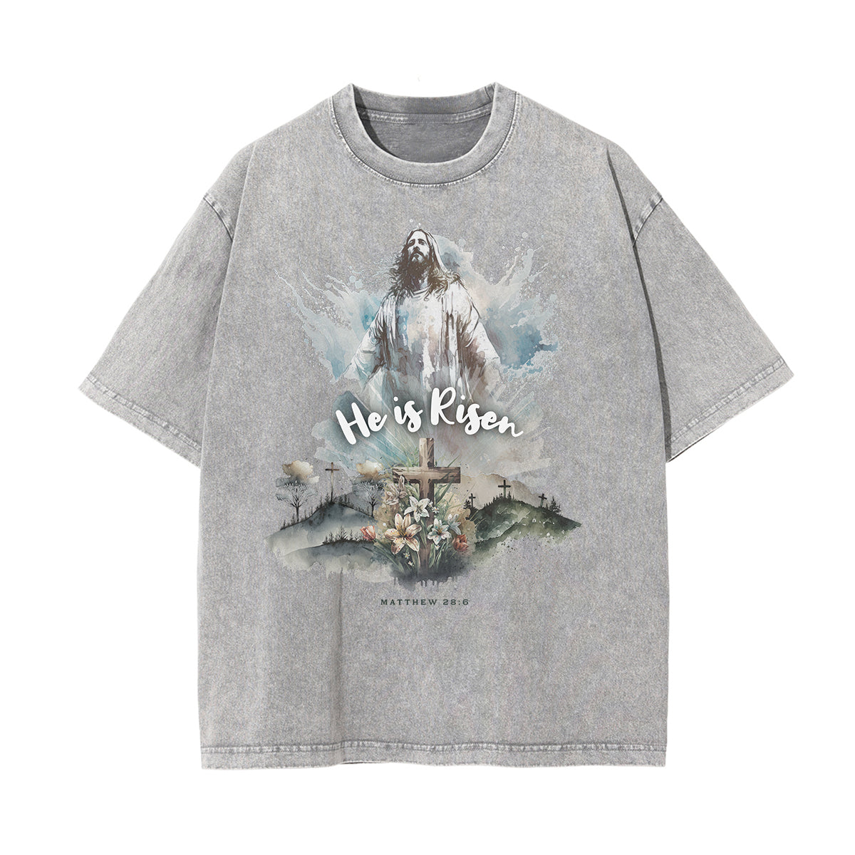 Stone Wash Gods & Faith Graphic Tee
