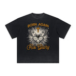 Vintage Frayed Butterfly Pattern Tee