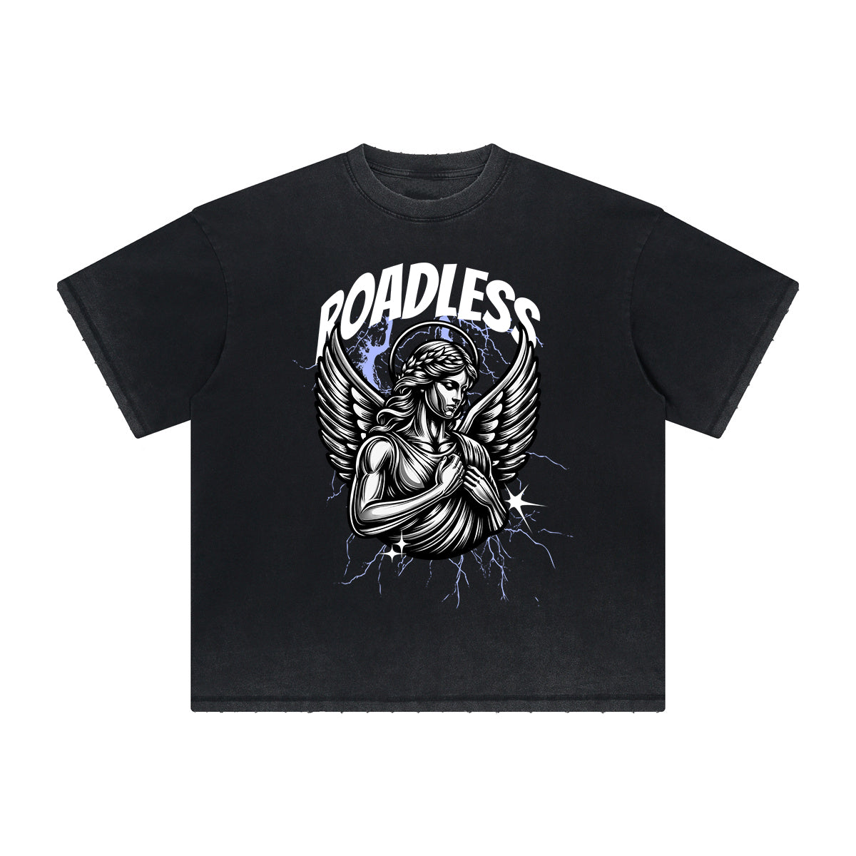 Thick Faded Fallen Angel Graphic T Shirt