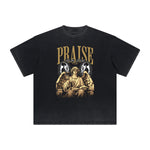 Thick Faded Fallen Angel Graphic T Shirt