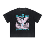 Thick Faded Fallen Angel Graphic T Shirt