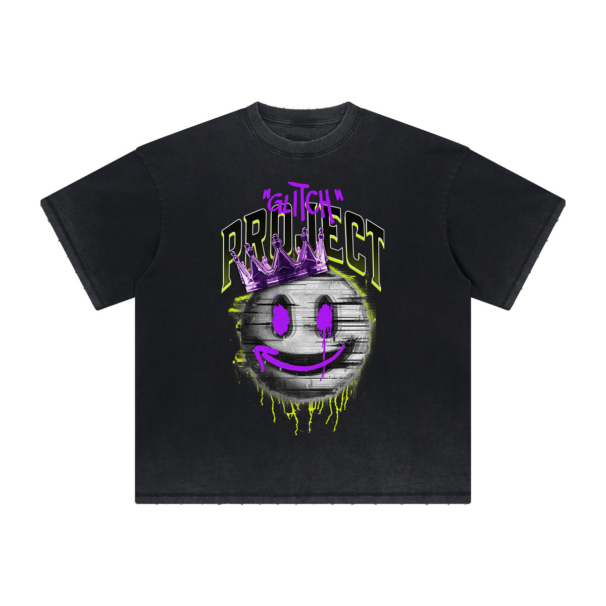 Thick Faded Graffiti Graphic T Shirt