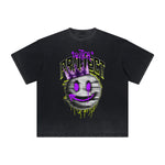 Thick Faded Graffiti Graphic T Shirt