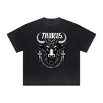 Thick Faded Chinese Zodiac Graphic T Shirt