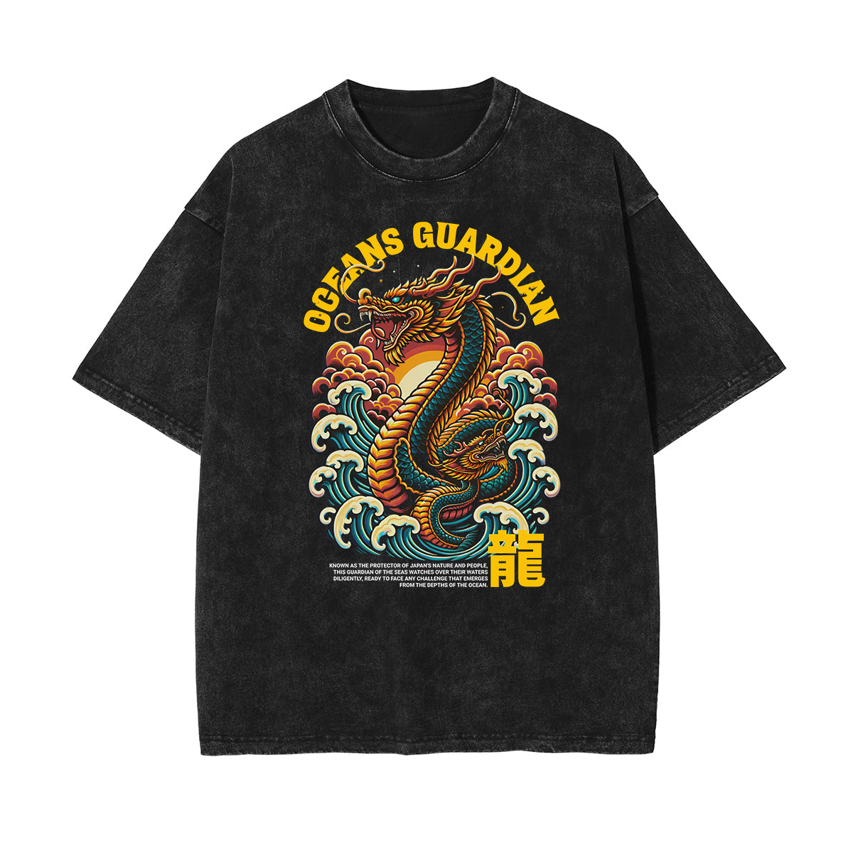 Washed Chinese Zodiac Graphic Cotton Tee