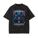 Washed Chinese Zodiac Graphic Cotton Tee