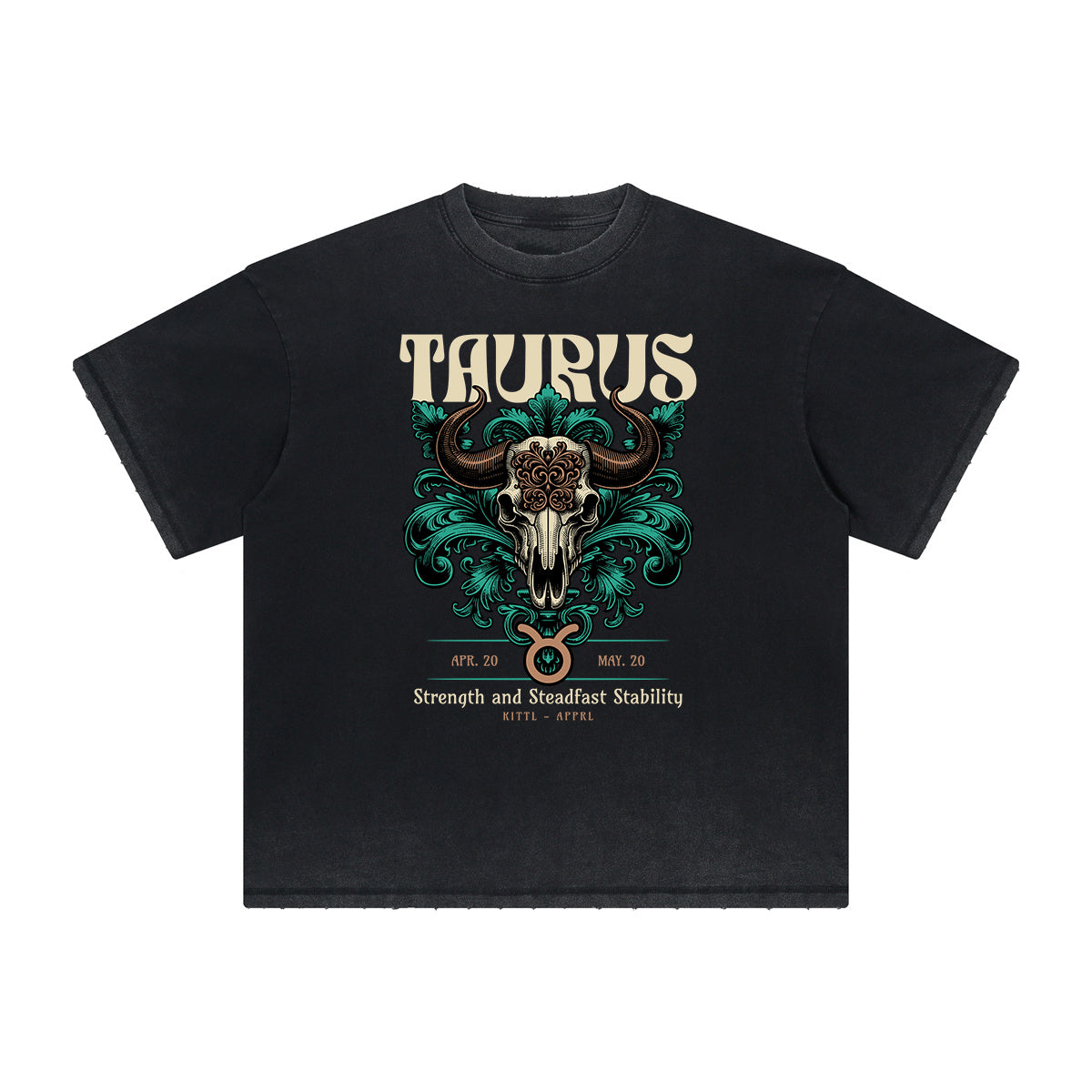 Thick Faded Chinese Zodiac Graphic T Shirt