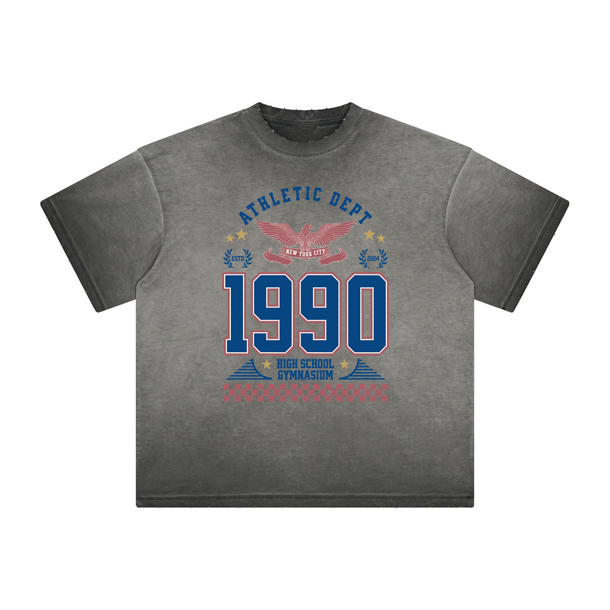 Thick Faded Retro Revival Graphic T Shirt