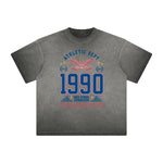 Thick Faded Retro Revival Graphic T Shirt