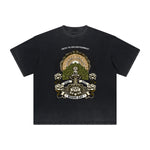 Vintage Frayed Retro Revival Pattern Tee