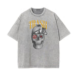 Stone Wash Abstract Art Pattern T Shirt