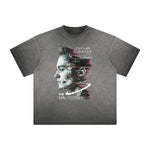 Vintage Frayed Abstract Art Pattern Tee