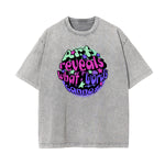 Stone Wash Abstract Art Pattern T Shirt