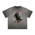 Vintage Frayed Abstract Art Pattern Tee