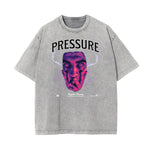 Stone Wash Abstract Art Pattern T Shirt