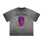 Vintage Frayed Abstract Art Pattern Tee