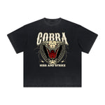 Vintage Frayed Snake Pattern Tee