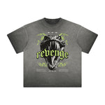 Thick Faded Snake Graphic T Shirt