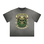 Thick Faded Snake Graphic T Shirt