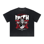 Thick Faded Jesus Graphic T Shirt