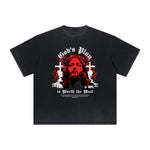 Thick Faded Jesus Graphic T Shirt