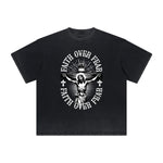 Thick Faded Jesus Graphic T Shirt