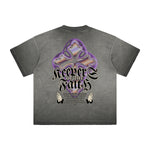 Vintage Frayed Jesus Pattern Tee