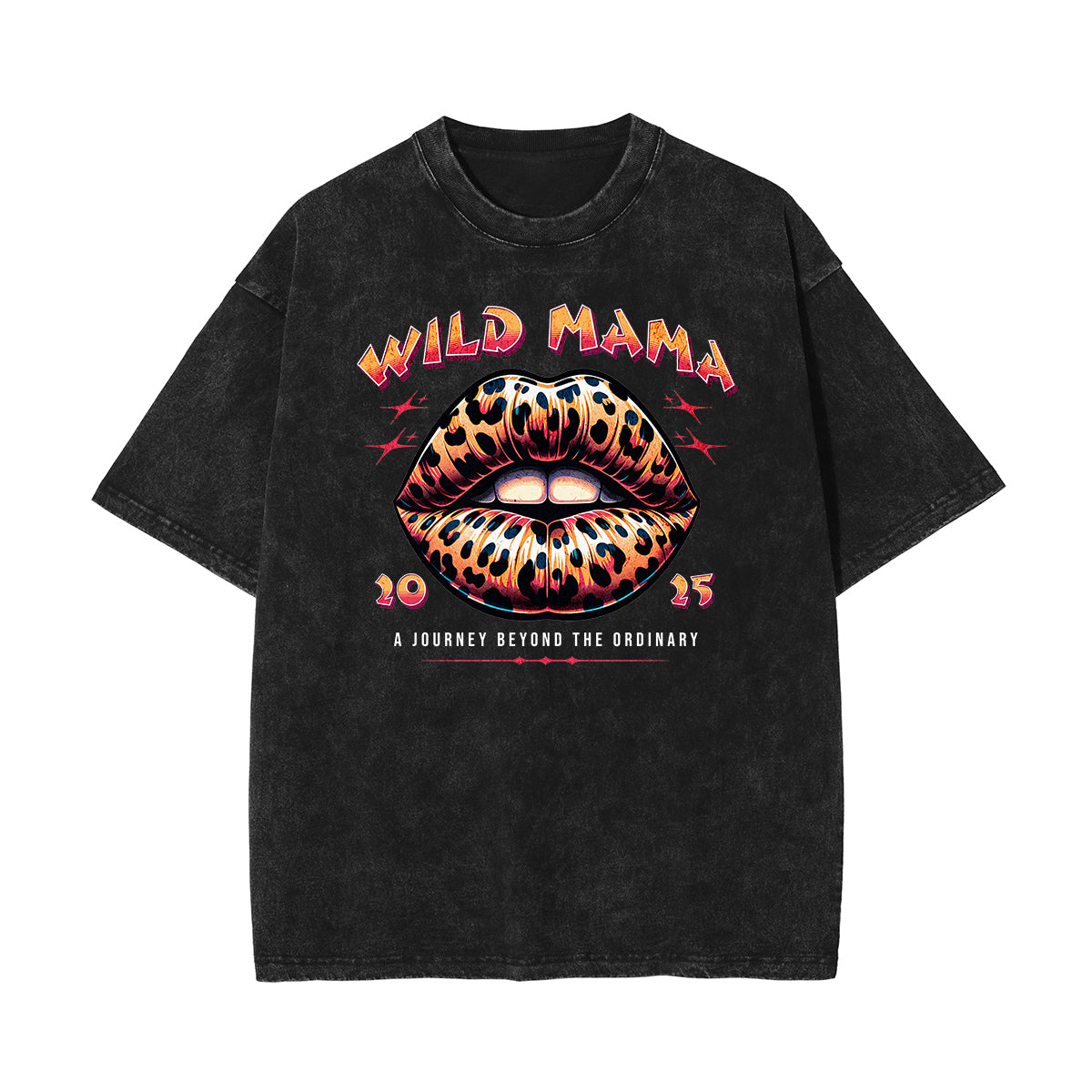 Washed Red Lips Graphic Cotton Tee