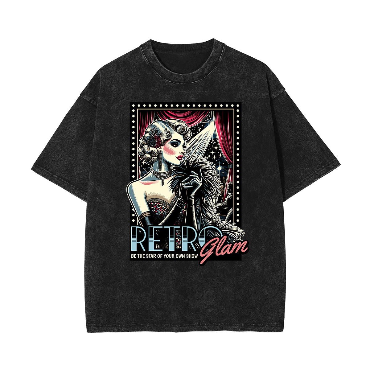 Washed Red Lips Graphic Cotton Tee