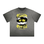 Thick Faded Red Lips Graphic T Shirt