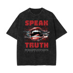 Washed Red Lips Graphic Cotton Tee