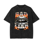 Washed Red Lips Graphic Cotton Tee