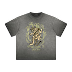 Vintage Frayed Tiger Pattern Tee