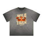 Vintage Frayed Tiger Pattern Tee
