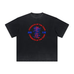 Thick Faded Tiger Graphic T Shirt