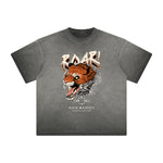 Vintage Frayed Tiger Pattern Tee