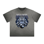 Vintage Frayed Tiger Pattern Tee