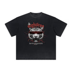 Thick Faded Tiger Graphic T Shirt