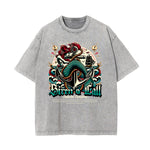 Washed Holiday Graphic Cotton Tee