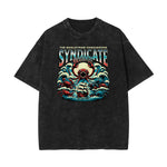 Stone Wash Holiday Pattern T Shirt